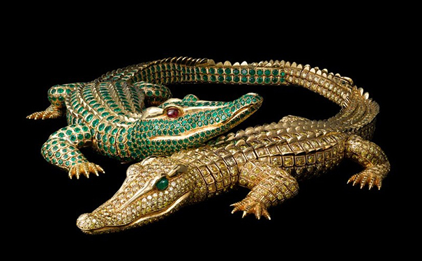 Crocodile 金质项链，by Cartier，1975年
