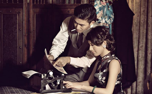 中式复古婚纱照