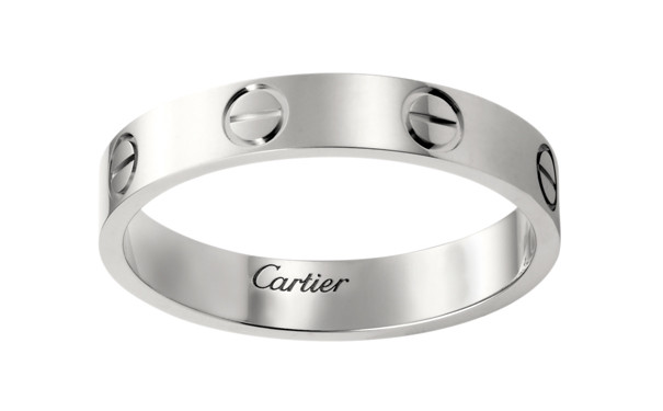 Love结婚对戒，18K白金