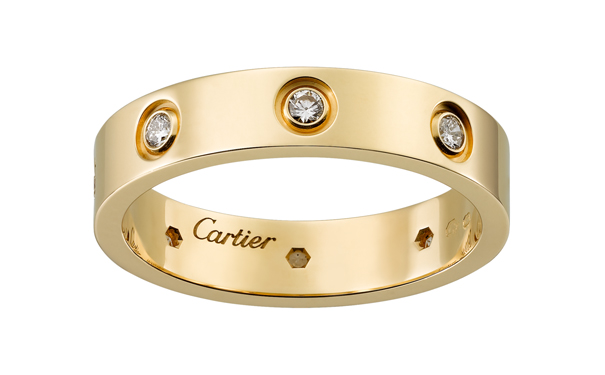 Love结婚对戒，18K黄金