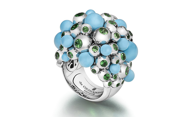 Gaïa 白金戒指，by de Grisogono