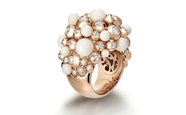 Gaïa 玫瑰金戒指，by de Grisogono