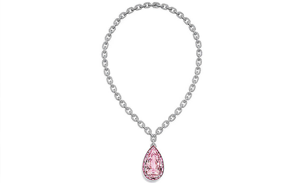 The Extraodinary Colors of Tiffany 铂金项链