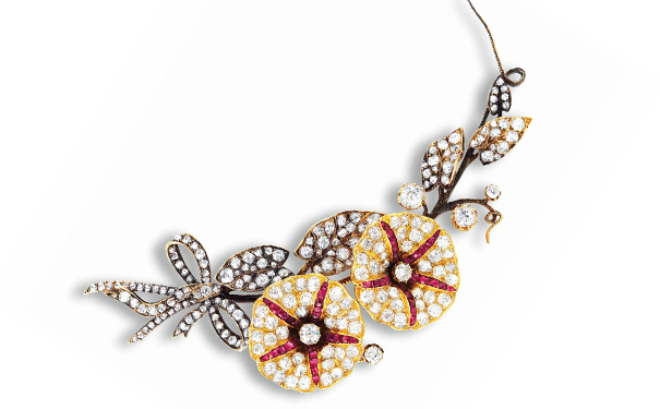 『Lot 588』Morning Glory 胸针