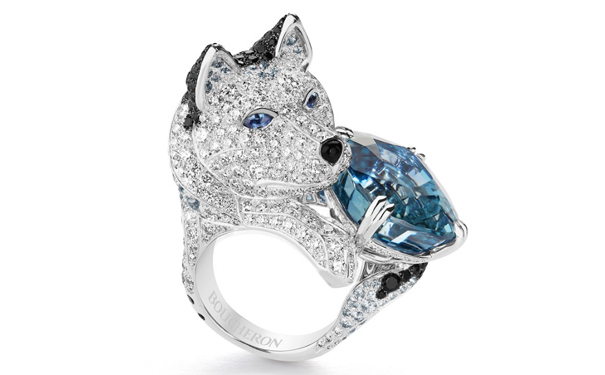 宝诗龙雪狼戒指