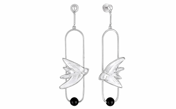 Hirondelles 银质耳坠