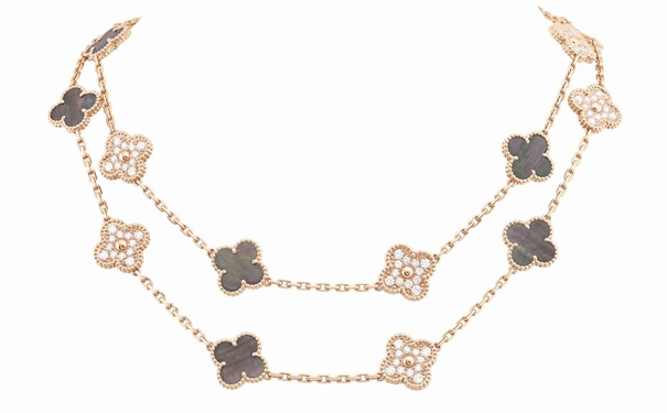 Vintage Alhambra 玫瑰金手链，by Van Cleef & Arpels