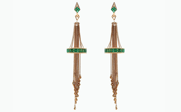 Electric Night 金质耳坠