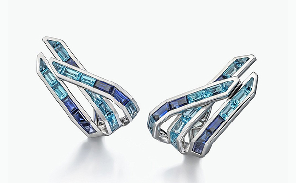 Electric Night 白金耳环