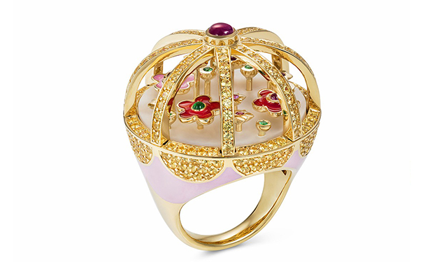 Wild 金质戒指，by Aisha Baker