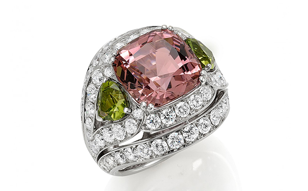 枕形切割粉色碧玺 枕形切割粉色碧玺