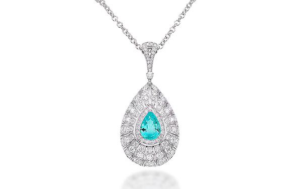 水滴形切割帕拉伊巴碧玺 水滴形切割帕拉伊巴碧玺