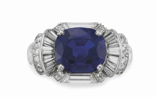 『Lot 186』蓝宝石戒指