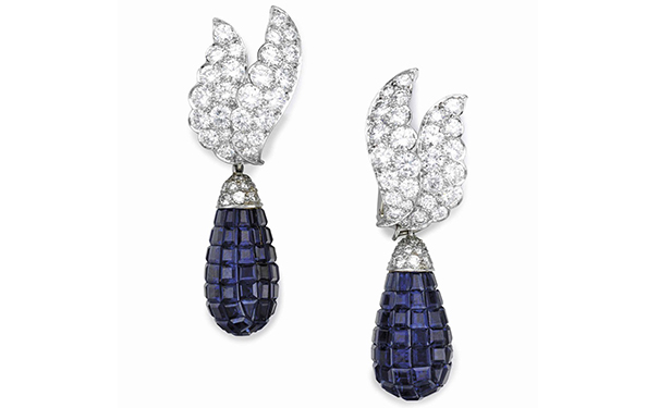 『Lot 176』蓝宝石耳坠