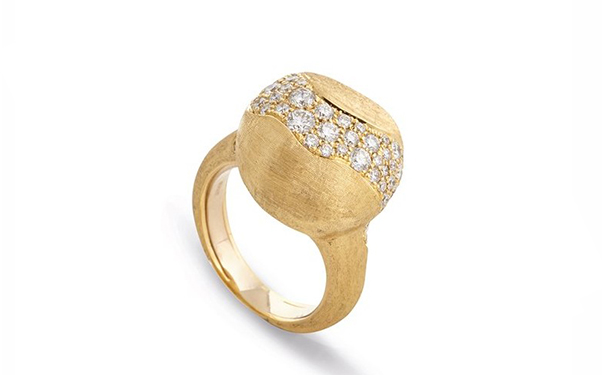 镶嵌总重1.17ct的圆形切割钻石。