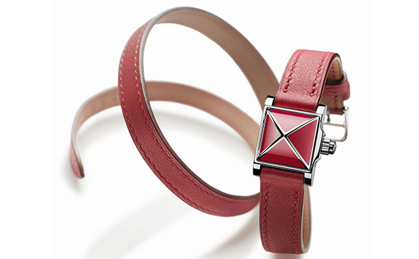 小牛皮红色表带