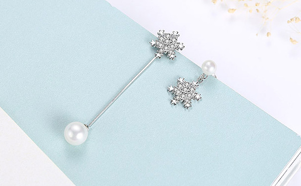 不规则珍珠耳坠