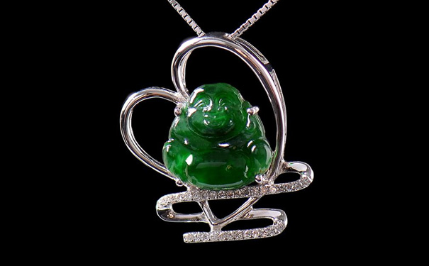 弥勒佛翡翠吊坠