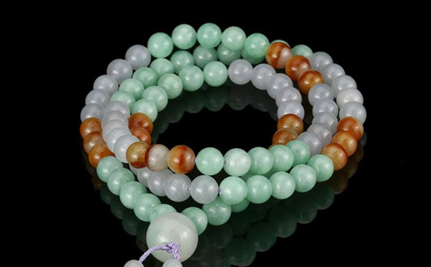 多色翡翠珠链