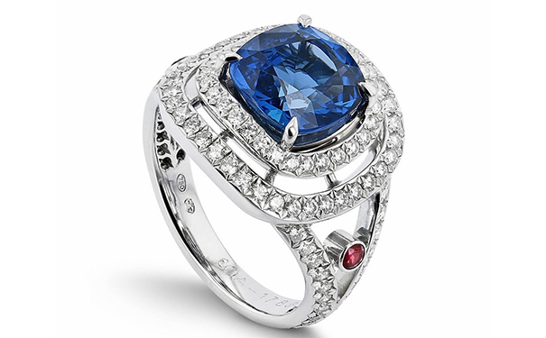 Glowing Ember 白金戒指