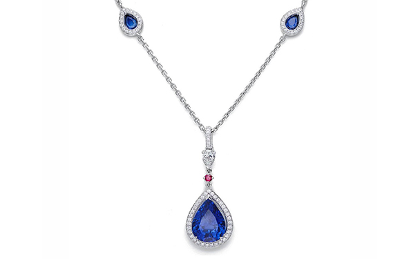 Glowing Ember 白金挂坠项链