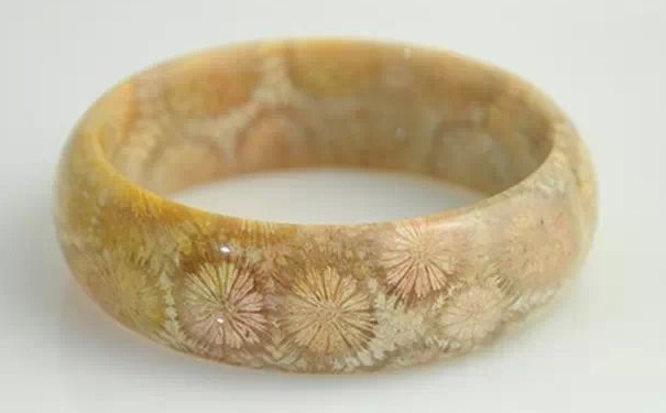 珊瑚化石玉手镯