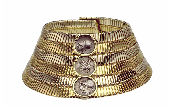 Tubogas 金质项圈，by Bulgari，1974年