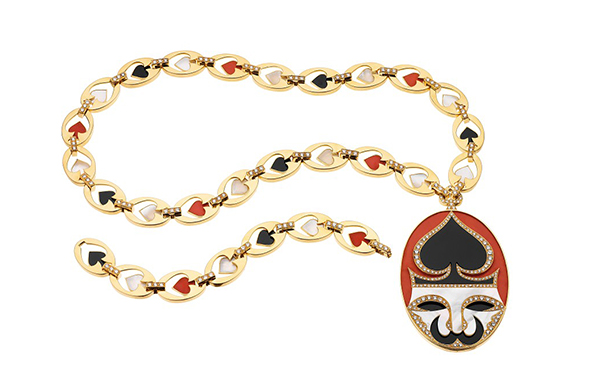 Playing Card 金质项链，by Bulgari，1972年