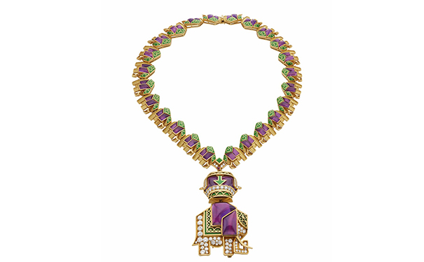 金质挂坠项链，by Bulgari，1970年代