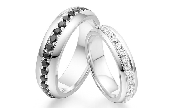 “咋呼的咋”推荐：德西尔黑白钻对戒