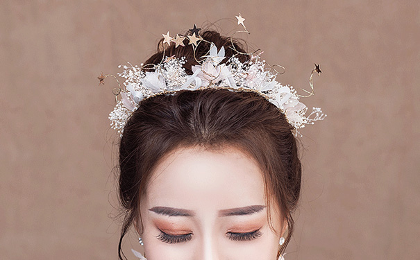 新娘仿真花头饰