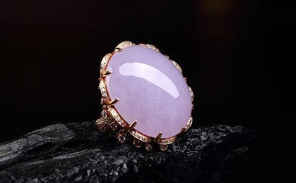 紫色翡翠戒指