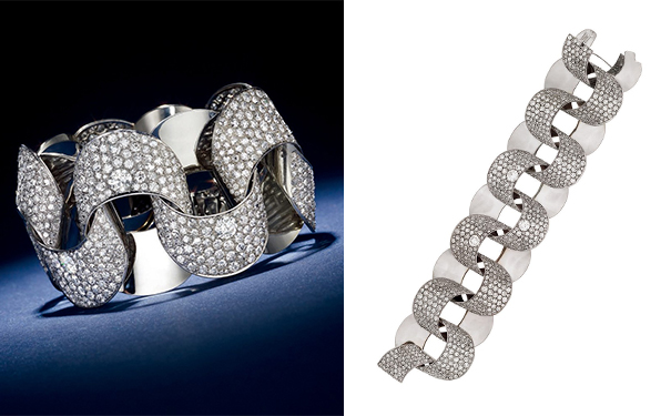 『Lot 372』Tube 钻石手链，by Suzanne Belperron，1948年  估价：20万-30万美元