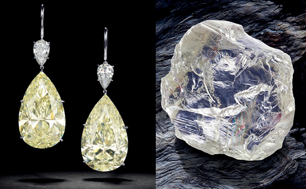 『Lot 371』钻石耳坠  估价：100万-300万美元