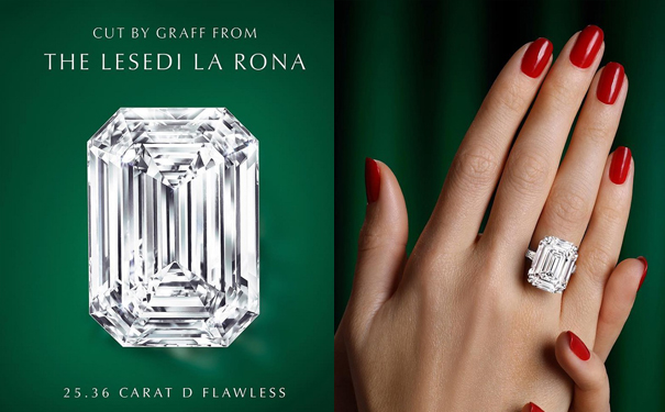 钻石戒指，by Graff