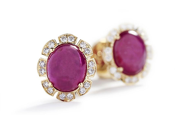 Grønlandske Rubiner 金质耳钉