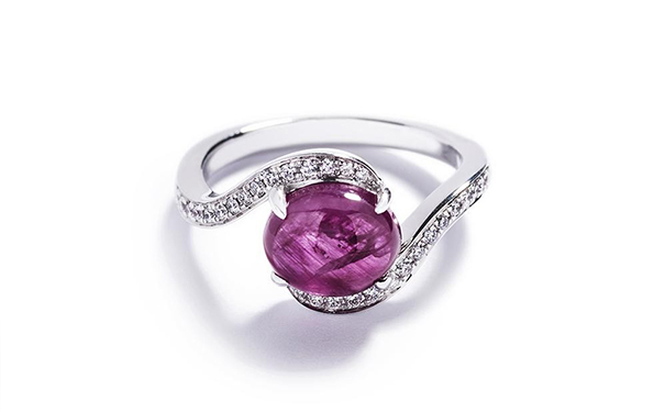 Grønlandske Rubiner 白金戒指