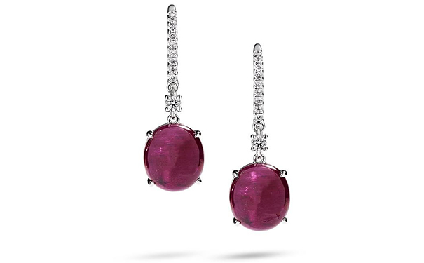 Grønlandske Rubiner 白金耳坠