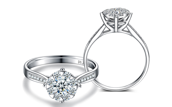 结婚对戒钻石多大合适