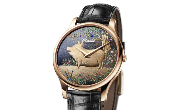 萧邦发布2019猪年生肖腕表