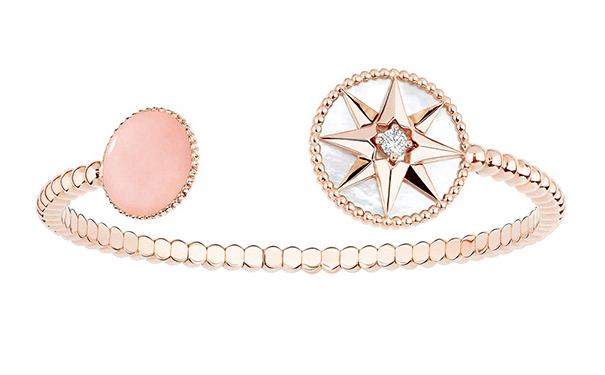 Rose des vents 玫瑰金手镯，by Dior
