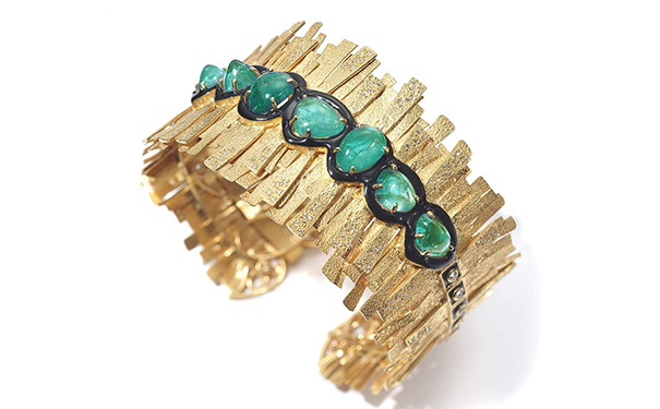 Fringed Splendor 20K金手镯，by Coomi X Muzo 