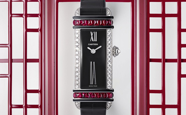 Cartier Tank Chinoise Red 高级珠宝腕表
