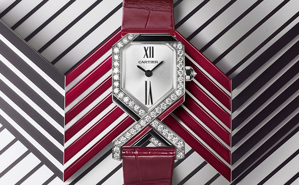 Cartier Diagonale 高级珠宝腕表