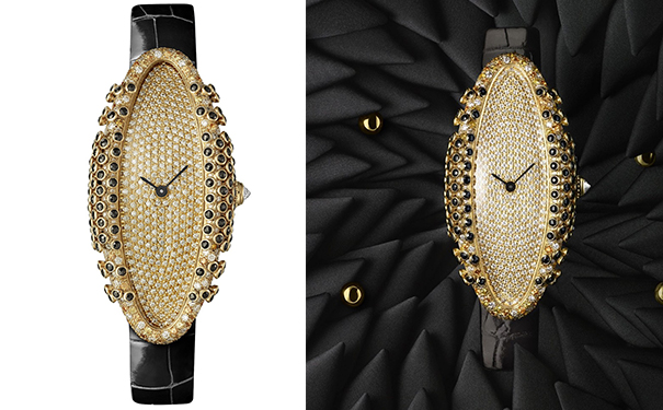 Cartier Baignoire Allongée 高级珠宝腕表2