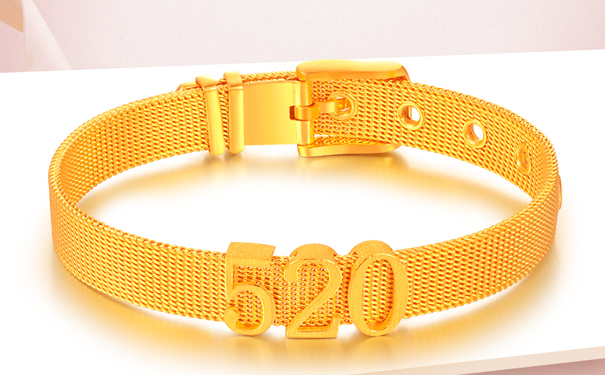 网带黄金手链