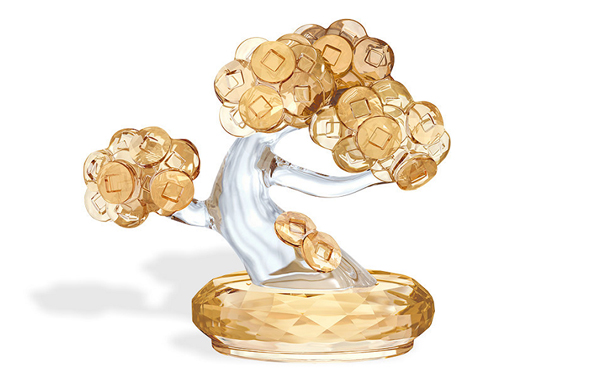 施华洛世奇-摇钱树水晶摆件