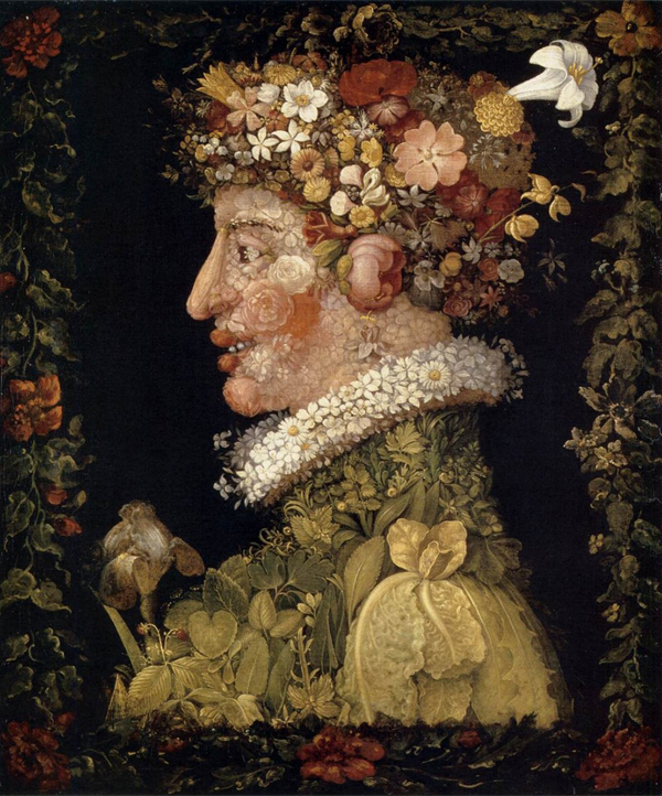 《春》（Spring），Giuseppe Arcimboldo，1573年