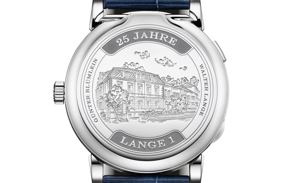 全新【LANGE 1 “25周年纪念”】腕表背
