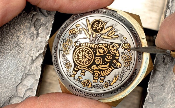 纳海十二生肖腕表系列，2019己亥猪年特别版腕表